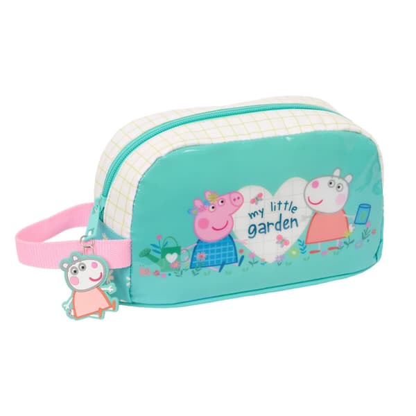 Termomadkasse Peppa Pig Pretty flowers Gul Mint 21,5 x 12 x 6,5 cm