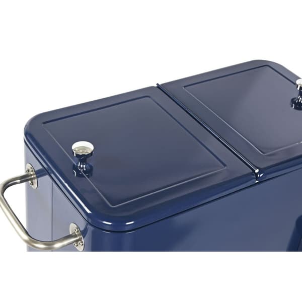 Kannettava Jääkaappi Home ESPRIT Laivastonsininen Teräs polypropeeni 56 L 74 x 43 x 80 cm
