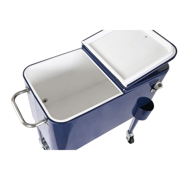 Kannettava Jääkaappi Home ESPRIT Laivastonsininen Teräs polypropeeni 56 L 74 x 43 x 80 cm