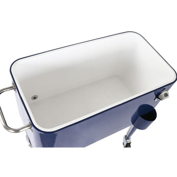Kannettava Jääkaappi Home ESPRIT Laivastonsininen Teräs polypropeeni 56 L 74 x 43 x 80 cm