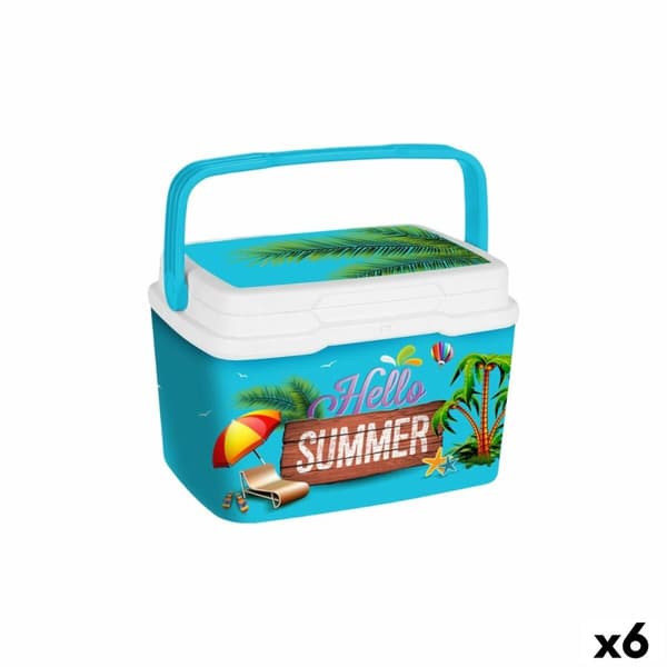 Kannettava Jääkaappi Aquapro Hello Summer Monivärinen 5 L 28 x 22 x 19 cm (6 osaa)