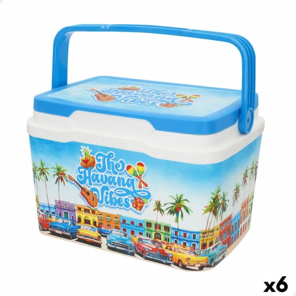 Kannettava Kova Kylmälaukku Aktive 5 L 28 x 19 x 21 cm Sininen (6 osaa)