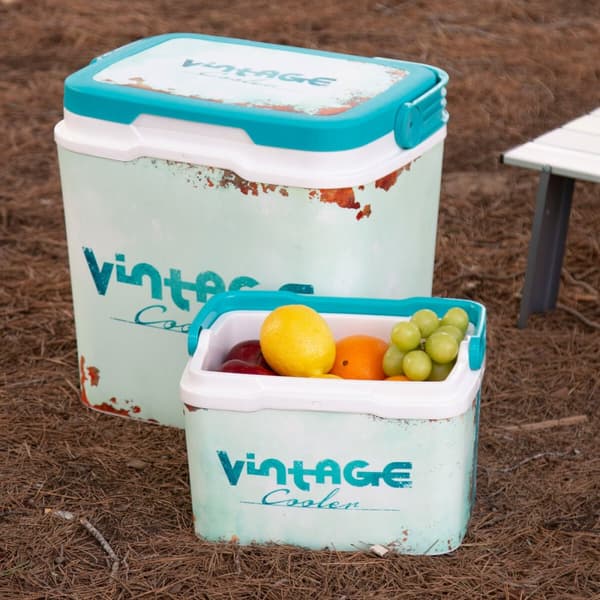 Stivt bærbart kjøleskap Aktive 5 L 28 x 19 x 21 cm Blå (6 enheter)