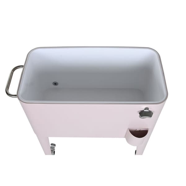 Transportabelt Køleskab Home ESPRIT Pink Stål polypropylen 74 x 43 x 80 cm