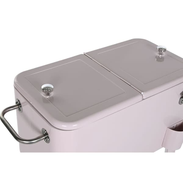 Transportabelt Køleskab Home ESPRIT Pink Stål polypropylen 74 x 43 x 80 cm