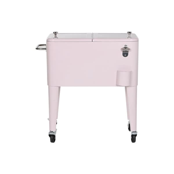 Transportabelt Køleskab Home ESPRIT Pink Stål polypropylen 74 x 43 x 80 cm
