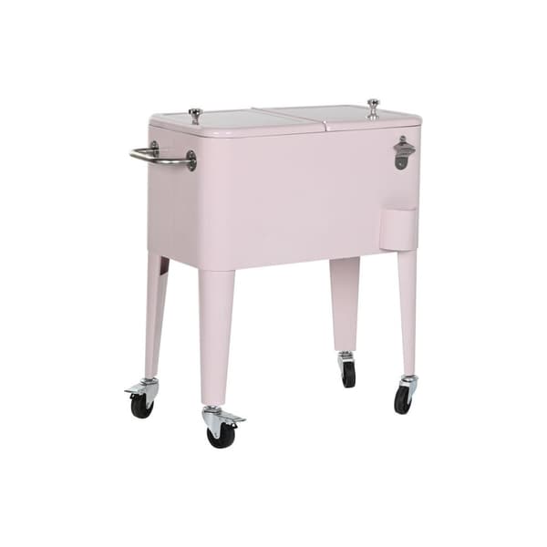 Transportabelt Køleskab Home ESPRIT Pink Stål polypropylen 74 x 43 x 80 cm