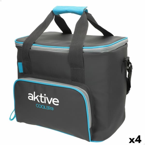 Bärbar kyl Aktive 20 L 32 x 28 x 23 cm Svart (4 antal)