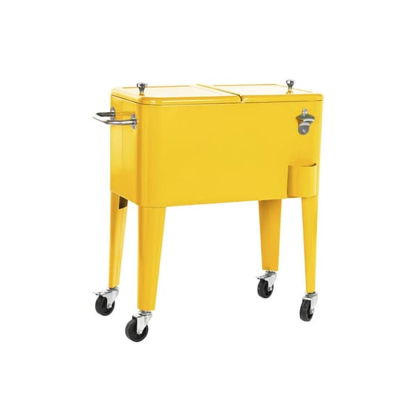 Bärbar kyl Home ESPRIT Gul Stål polypropen 56 L 74 x 43 x 80 cm