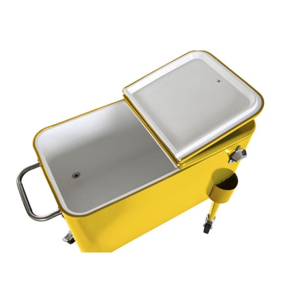 Kannettava Jääkaappi Home ESPRIT Keltainen Teräs polypropeeni 56 L 74 x 43 x 80 cm