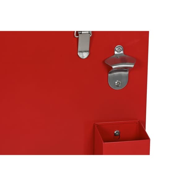 Bärbar kyl Home ESPRIT Svart Röd Metall 71 x 62 x 85 cm