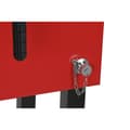 Miniatyrbilde 3 av 11: Bærbart Kjøleskap Home ESPRIT Svart Rød Metall 71 x 62 x 85 cm