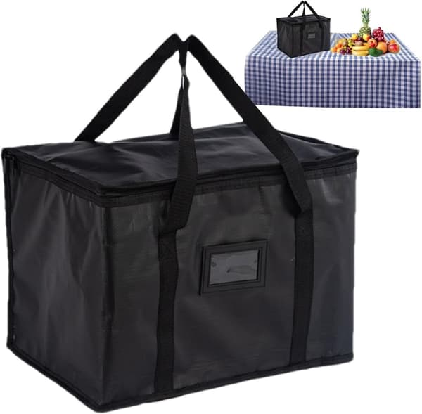 Mjuk kylväska, 50L stor kylväska, picknickväska, termisk matleveransväska, isolerad väska, kylväska för camping, grill, familj, utomhusresor