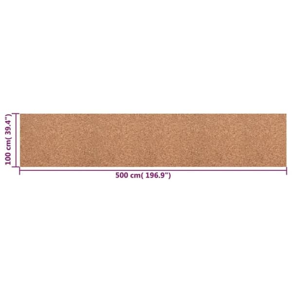 vidaXL korkrulle 100x500 cm 2 mm