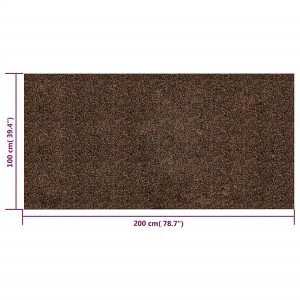 vidaXL gummikorkrulle 100x200 cm 2 mm