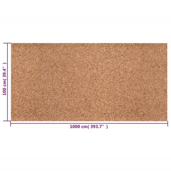 vidaXL Kork på rulle 100x1000 cm 2 mm -  Isolering