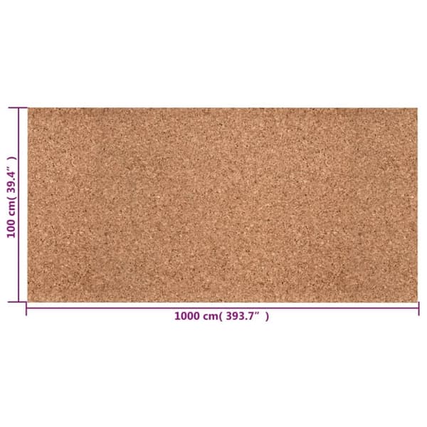 vidaXL korkrulle 100x1000 cm 8 mm