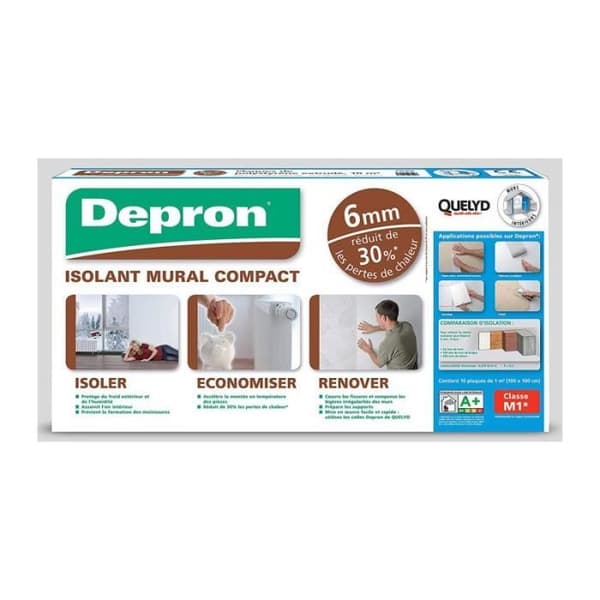 QUELYD - Quelyd Depron väggisolering 6mm 10 ark på 1m²