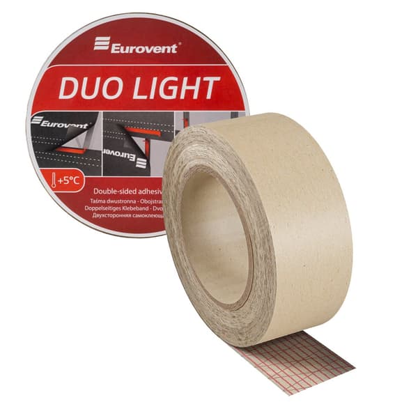 Dobbeltklæbende tape DUO LIGHT 50mm x 25m