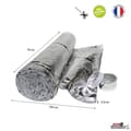 Miniatyrbild 6 av 6: Kit isolering garageport - Tillverkad i Frankrike - 3 lager - 5,70 m² - 7,60 x 0,75 m - 180 g/m²