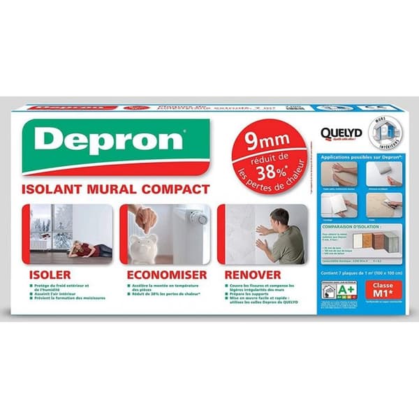 QUELYD - Quelyd Väggisolering Depron 9mm 7 plattor på 1m²