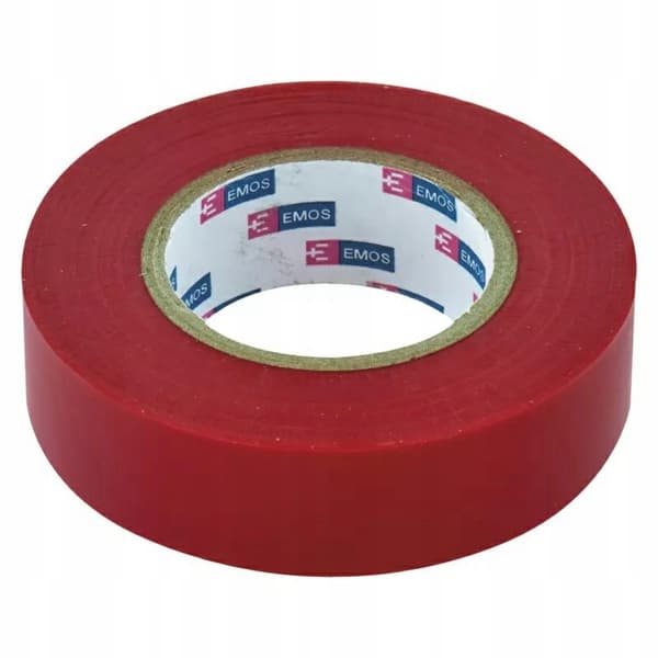 PVC Kabelisoleringstape 20m/19mm Rød
