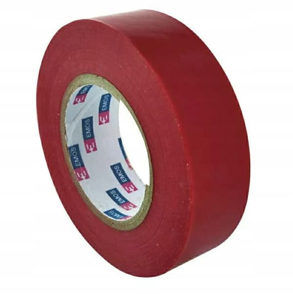 PVC Kabelisoleringstape 20m/19mm Rød