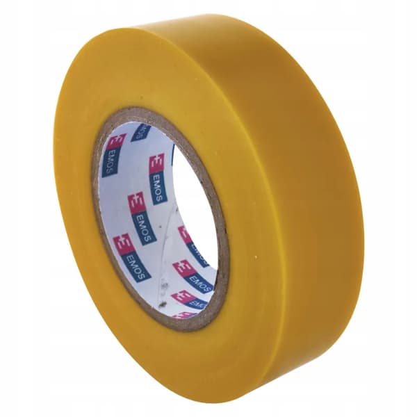 PVC-kabelisoleringstejp 20m/19mm gul