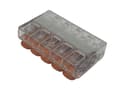 Miniatyrbillede 4 af 4: Lynkobling med vippegreb 5x0,2-4,0mm2 transparent Wago 1 stk.
