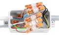 Miniatyrbillede 2 af 6: Lynkobling, installationsstik, gennemføring, 2x0,2-4,0mm2, transparent, Wago 221-2411, 1 stk.