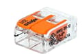 Miniatyrbillede 3 af 3: Lynkobling med vippearm 2x0,5-6,0mm2 transparent Wago 221-612 1 stk.
