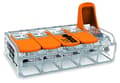Miniatyrbillede 2 af 3: Lynkobling med vippegreb 5x0,5-6,0mm2 transparent Wago 221-615 1 stk.