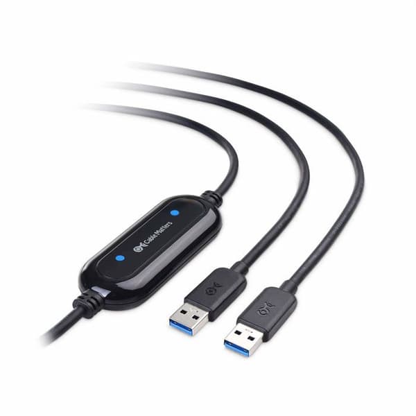 Kabel är viktigt - 202067-BLK-2m - USB 3.0 PC till PC Dataöverföringskabel för Windows och Mac-dator på 2m