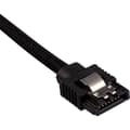 Miniatyrbild 3 av 3: CORSAIR Premium SATA 6 Gbps svart mantlad kabel 60cm rak - (CC-8900252)