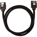 Miniatyrbild 2 av 3: CORSAIR Premium SATA 6 Gbps svart mantlad kabel 60cm rak - (CC-8900252)