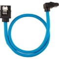 Miniatyrbild 2 av 3: CORSAIR Premium SATA 6 Gbps blå 30 cm 90 ° mantlad kabel - (CC-8900281)