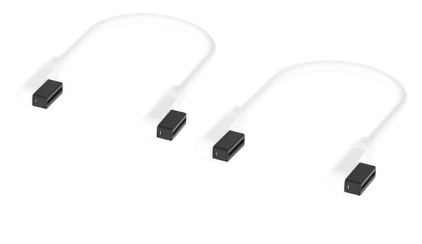 Corsair integrationskabel - CL-9011134-WW - iCUE Link-kablar - 2X 135 mm Slim 90 - Vit