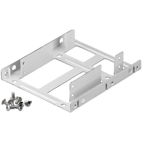 Wentronic 9595875 Dubbel 8,9 cm monteringsram för 6,35 cm hårddisk - 1 stycke, metall
