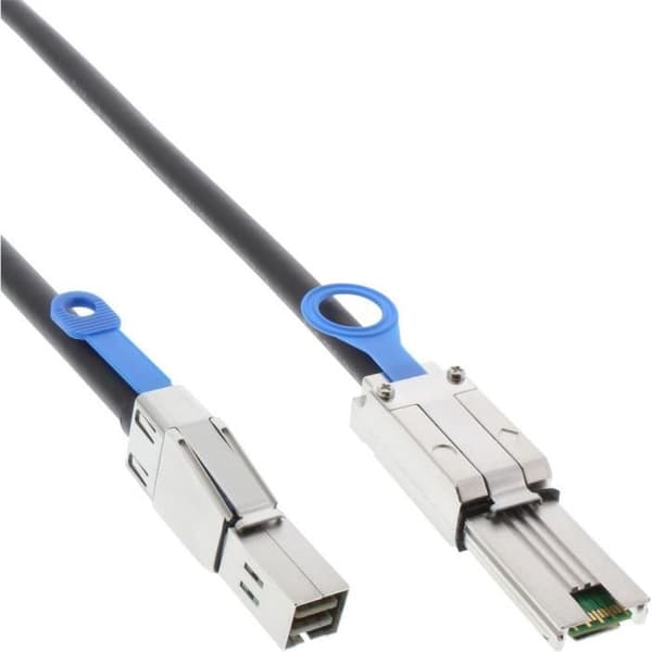 InLine® extern mini SAS HD-kabel, SFF-8644 till SFF-8088, 6Gb/s, 1m
