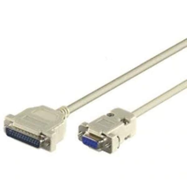 Kabel - Microconnect integrationsband - IBM029 - Seriell / parallell kabel - DB-9 (W) bis DB-25 (M) - 3 m - Grau