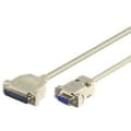 Miniatyrbild 2 av 4: Kabel - Microconnect integrationsband - IBM029 - Seriell / parallell kabel - DB-9 (W) bis DB-25 (M) - 3 m - Grau
