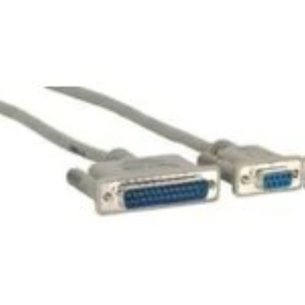 Kabel - Microconnect integrationsband - IBM029 - Seriell / parallell kabel - DB-9 (W) bis DB-25 (M) - 3 m - Grau