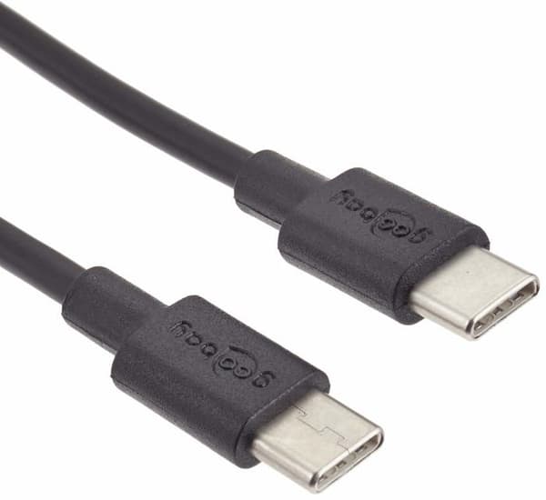 Kabel - integrationskabel Wentronic - 66316 - goobay - USB-kabel - USB-C (M) bis USB-C (M) - USB2.0 3 A - 0,5m - Schwarz ()