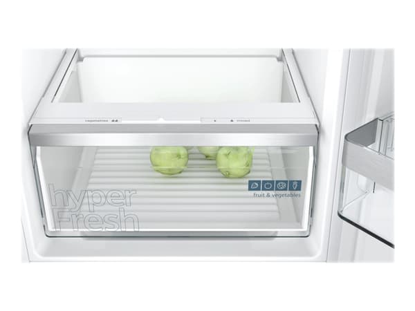 Siemens iQ300 KI87VVSE0 - Kylskåp/frys - bottenfrysskåp - inbyggd - fördjupning - bredd: 56 cm - djup: 55 cm - höjd: 177.5 cm - 270 liter - Klass E
