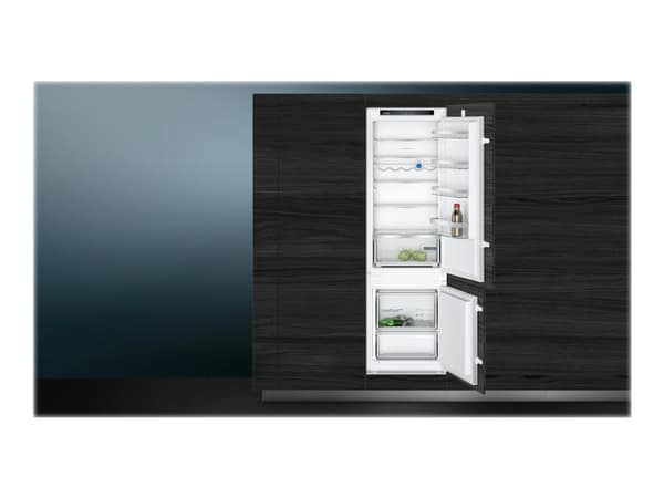 Siemens iQ300 KI87VVSE0 - Kylskåp/frys - bottenfrysskåp - inbyggd - fördjupning - bredd: 56 cm - djup: 55 cm - höjd: 177.5 cm - 270 liter - Klass E