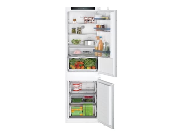 Bosch Serie | 4 KIN86VSE0 - Kjøleskap/fryser - bunnfryser - innebygd - fordypning - bredde: 56 cm - dybde: 55 cm - høyde: 177.5 cm - 260 liter - Klas
