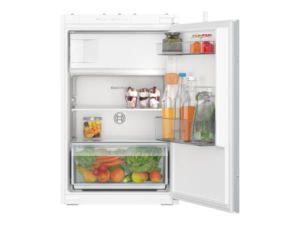 Bosch Serie | 2 KIL22NSE0 - Kjøleskap med fryserboks - innebygd - fordypning - bredde: 56 cm - dybde: 55 cm - høyde: 88 cm - 119 liter - Klasse E Hvit