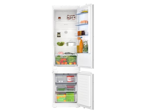 Bosch Serie | 2 KIN96NSE0 - Kjøleskap/fryser - bunnfryser - innebygd - fordypning - bredde: 56 cm - dybde: 55 cm - høyde: 194 cm - 290 liter - Klasse