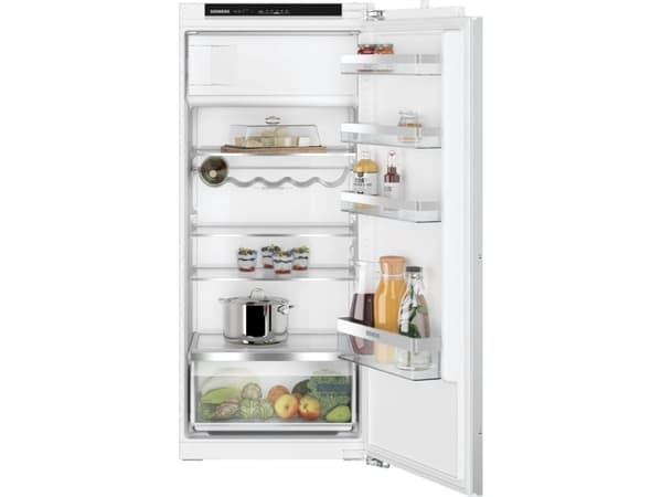 Siemens iQ300 KI42LVFE0 - Jääkaappi pakastimella - sisäänrakennettu - kapealla - leveys: 56 cm - syvyys: 55 cm - korkeus: 122,5 cm - 187 litraa - Luo