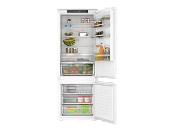 Bosch Serie | 4 KBN96VSE0 - Kylskåp/frys - bottenfrysskåp - inbyggd - Wi-Fi - fördjupning - bredd: 71 cm - djup: 56 cm - höjd: 194 cm - 383.1 liter - Vit